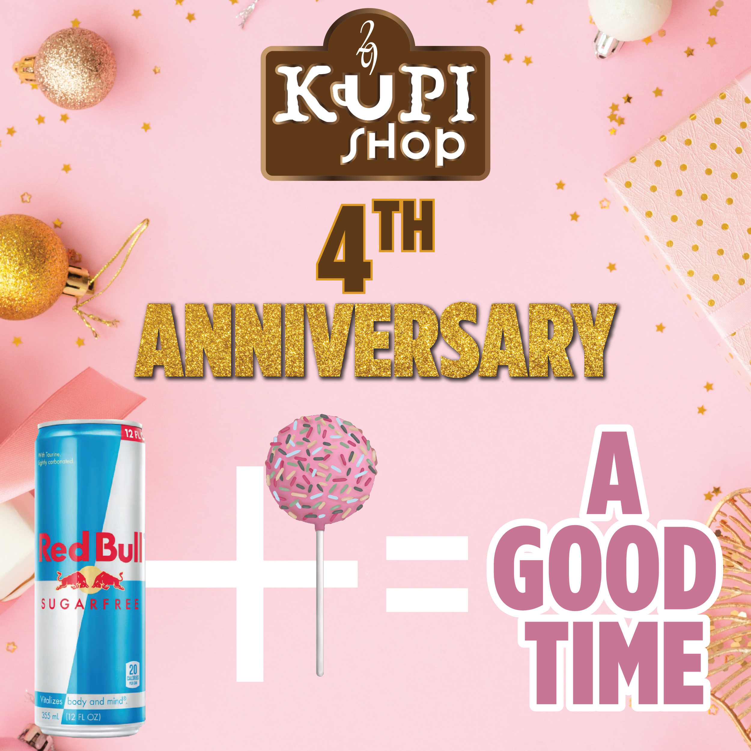 Kupi 4th Anniversary redbull
